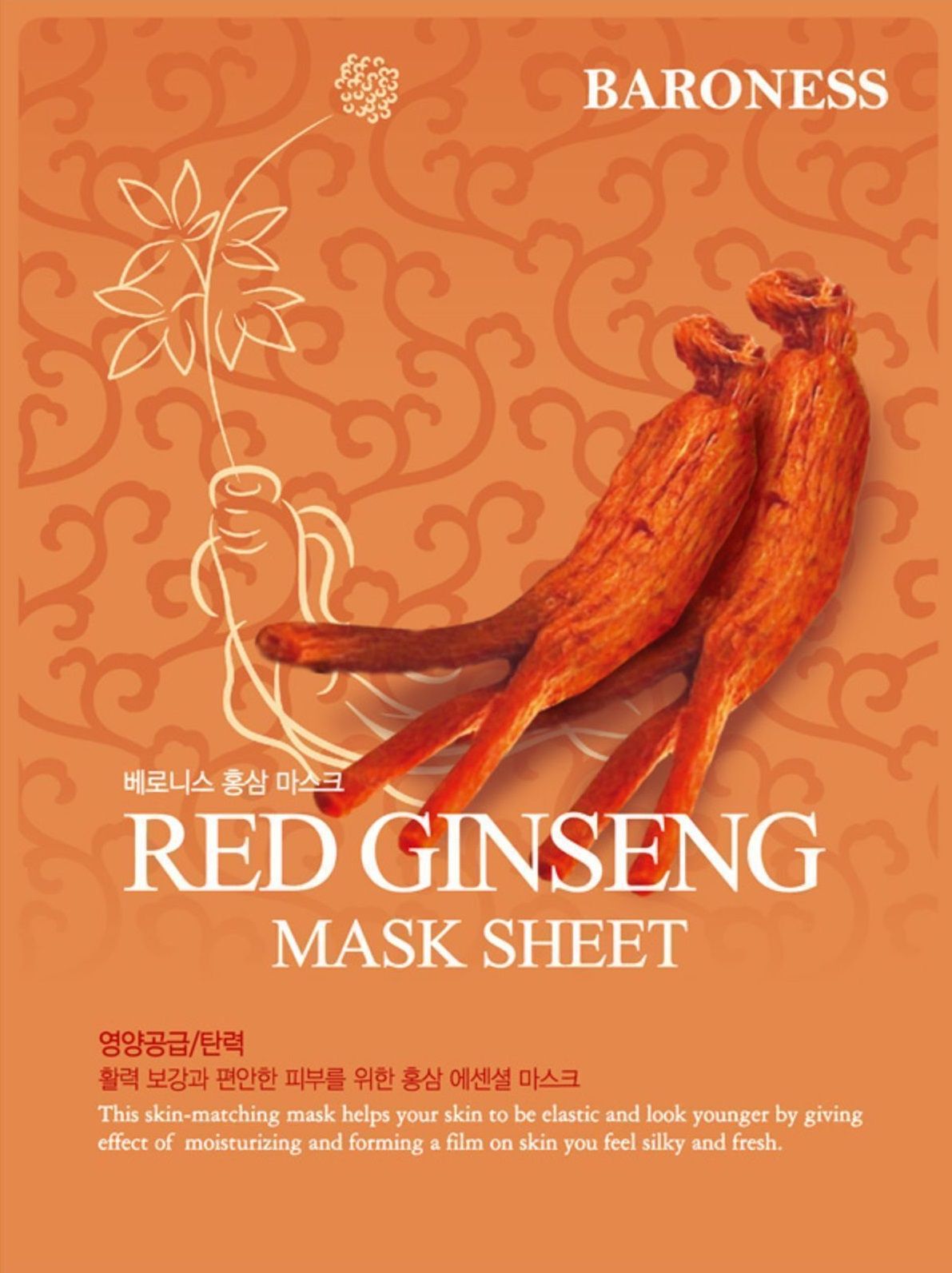 Yüz Maskesi Kırmızı Red Ginseng Baroness Orjinal Kore