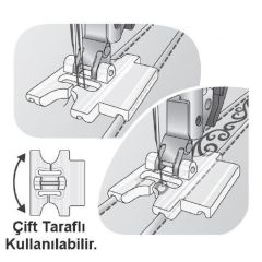 Pfaff Dekoratif Dikiş Kılavuzlu Nervür Ayak 6mm