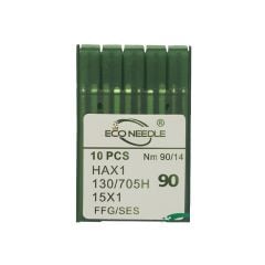 ECO NEEDLE Ev Tipi Dikiş Makine İğnesi 14 Numara HAX1 14 (10 Adet)