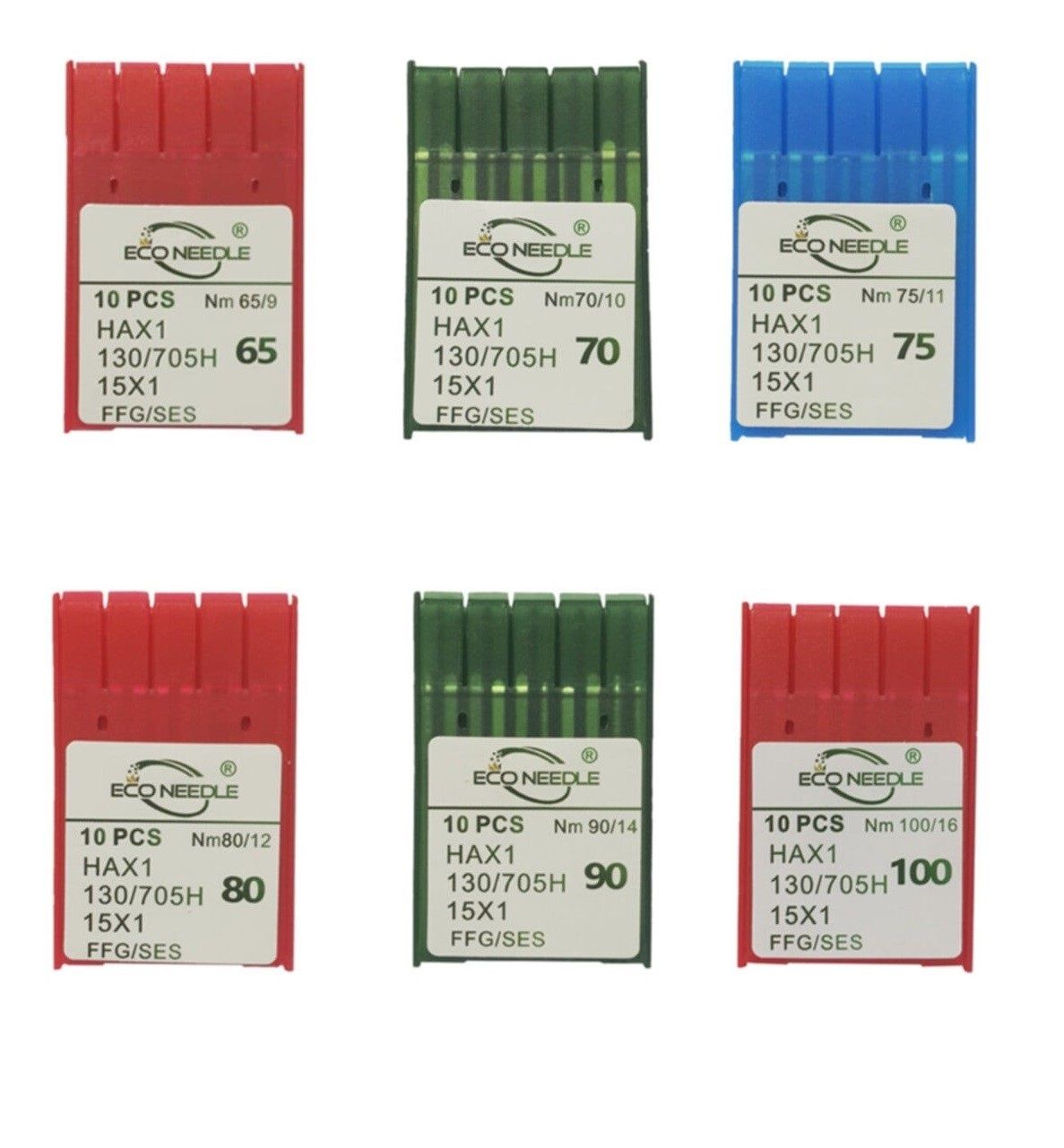 ECO NEEDLE Ev Tipi Dikiş Makine İğnesi 9-10-11-12-14-16 Numara HAX1 9-10-11-12-14-16