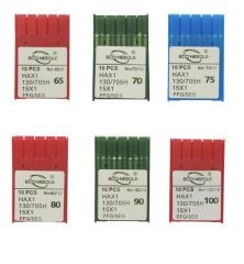ECO NEEDLE Ev Tipi Dikiş Makine İğnesi 9-10-11-12-14-16 Numara HAX1 9-10-11-12-14-16