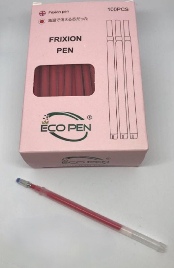 Eco Pen Frixion Isı ile Uçan Kalem Kırmızı (100 Adet) Kutu