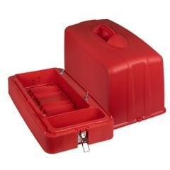 Dikiş Makine Çantası Menteşeli (Kırmızı)