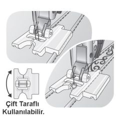 Pfaff Dekoratif Dikiş Klavuzlu Nervür Ayak 9mm