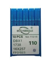 ECO NEEDLE Düz Makine İnce Dip Dikiş İğnesi / DBX1 SES 18/110 (100 Adet)