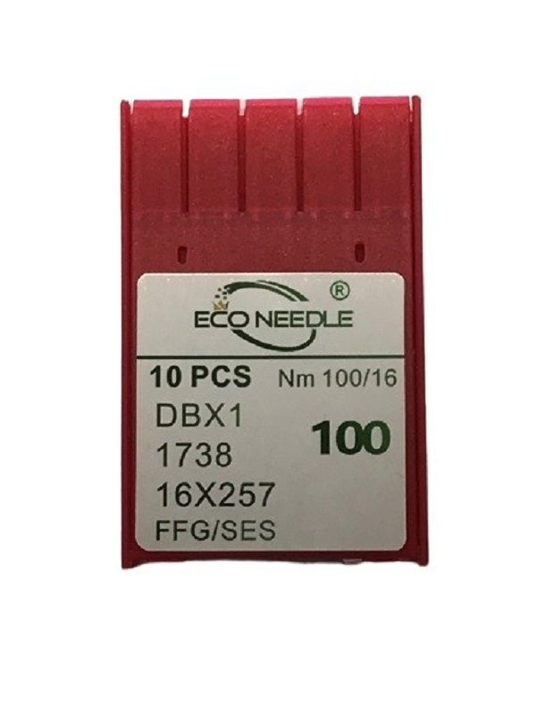 ECO NEEDLE Düz Makine İnce Dip Dikiş İğnesi / DBX1 SES 16/100 (100 Adet)