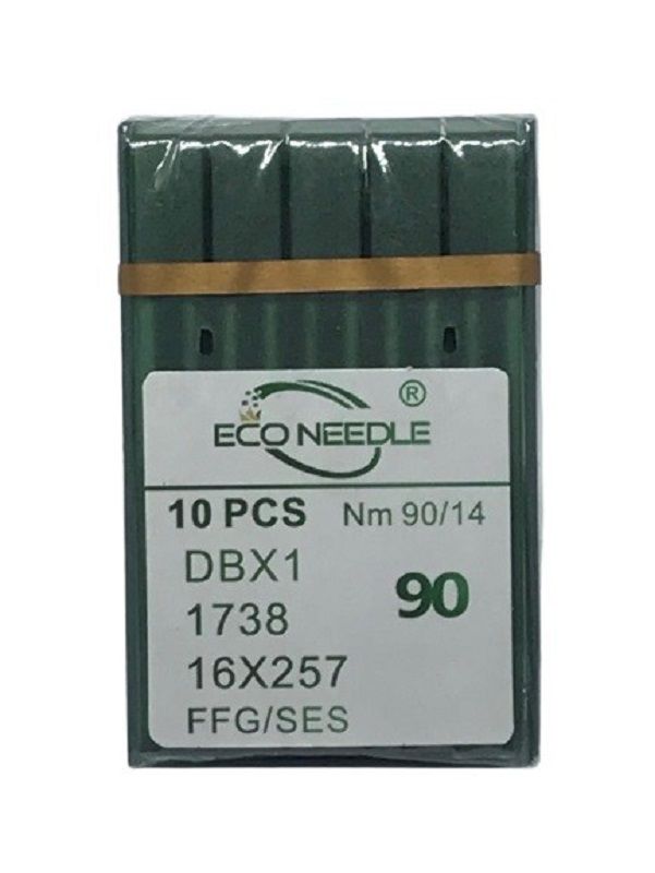 ECO NEEDLE Düz Makine İnce Dip Dikiş İğnesi / DBX1 SES 14/90 (10 Adet)