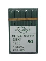 ECO NEEDLE Düz Makine İnce Dip Dikiş İğnesi / DBX1 SES 14/90 (10 Adet)