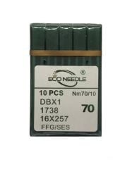 ECO NEEDLE Düz Makine İnce Dip Dikiş İğnesi / DBX1 SES 10/70 (100 Adet)