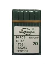 ECO NEEDLE Düz Makine İnce Dip Dikiş İğnesi / DBX1 SES 10/70 (10 Adet)