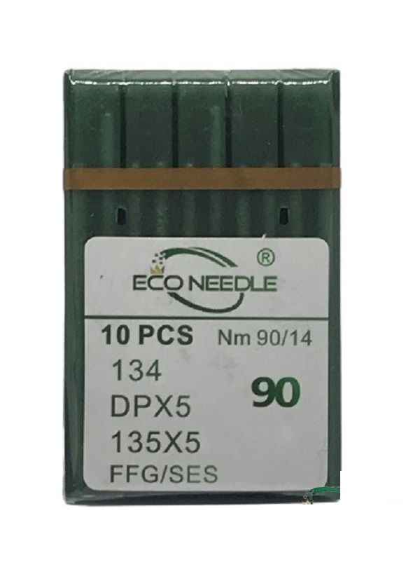 Eco Needle Düz Kalın Dip Dikiş İğnesi / DPX5 SES 14/90 (10 Adet)