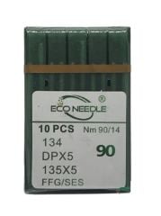 Eco Needle Düz Kalın Dip Dikiş İğnesi / DPX5 SES 14/90 (10 Adet)