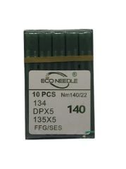 Eco Needle Düz Kalın Dip Dikiş İğnesi / DPX5 SES 22/140 (100 Adet)