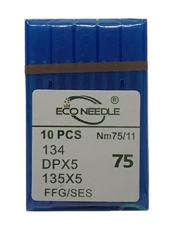 Eco Needle Düz Kalın Dip Dikiş İğnesi / DPX5 SES 11/75 (100 Adet)