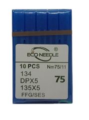 Eco Needle Düz Kalın Dip Dikiş İğnesi / DPX5 SES 11/75 (10 Adet)