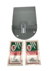 Singer Uyumlu 224Y - 298Y İğne Plaka ve Sürgü Plaka Takımı + 2 Paket Singer Uyumlu İğne (20 Adet)