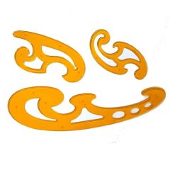 Pistole Modelist Cetvel Seti 3 Parça