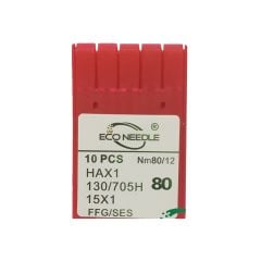 ECO NEEDLE Ev Tipi Dikiş Makine İğnesi 12 Numara HAX1 12 (100 Adet)