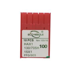 ECO NEEDLE Ev Tipi Dikiş Makine İğnesi 16 Numara HAX1 16 (100 Adet)