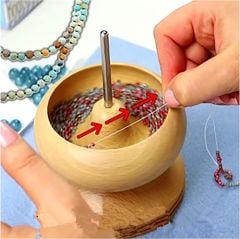 Kolay Boncuk Dizme Aparası Ahşap