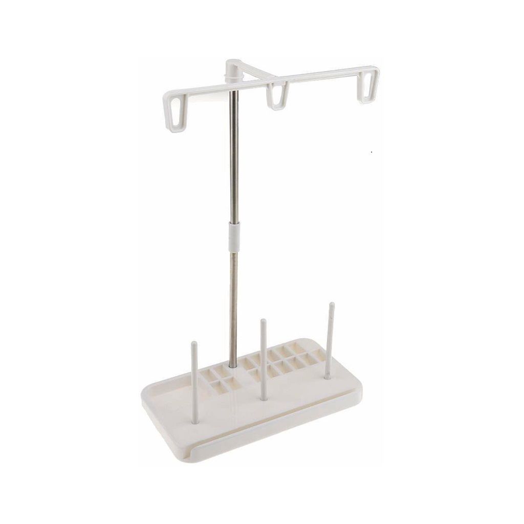 Ev Tipi Dikiş Makine Çardak 3'lü İplik Sehpası Metal Beyaz