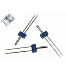 Janome Singer Uyumlu Zetina Bernina Nervür Ayak ve İğne Set Takım