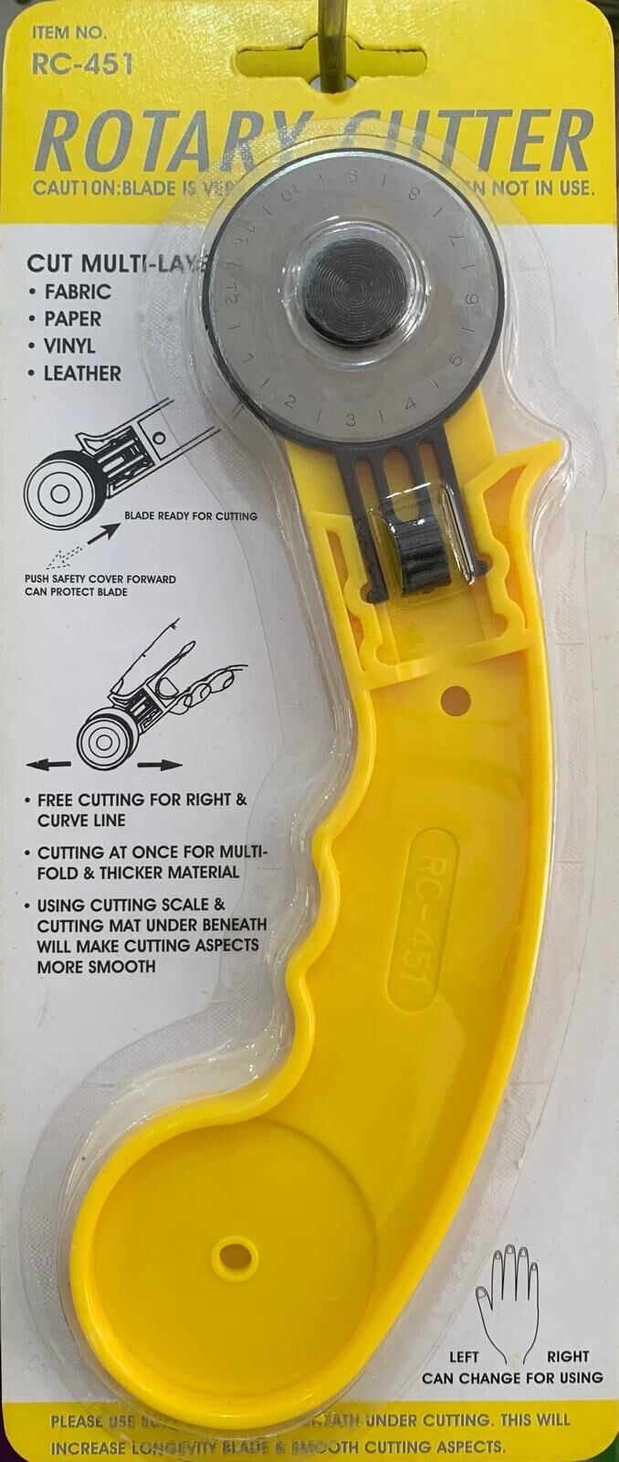 Rulet Kumaş Kesici Singer Tipi RC-11 45mm